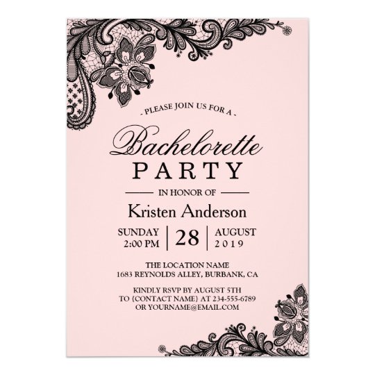 Classy Bachelorette Party Invitations 9