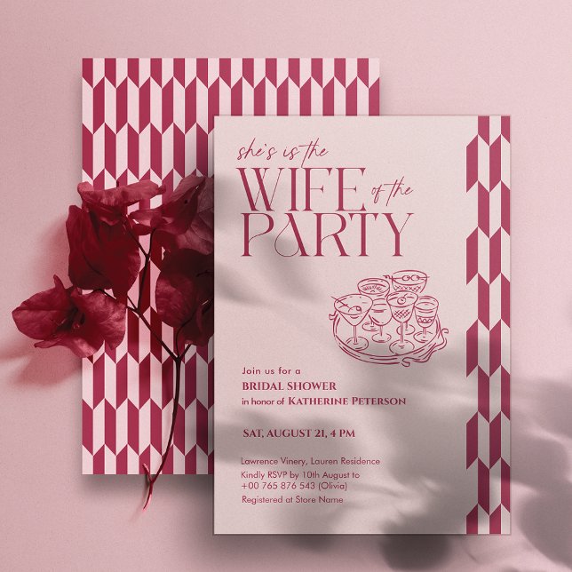 Classy Pink Bridal Shower Invitation (Creator Uploaded)