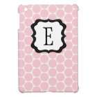 Classy Pink Dots Monogram iPad Mini Retina Case