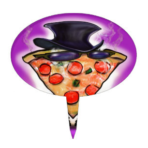 Classy Pizza Cake Topper