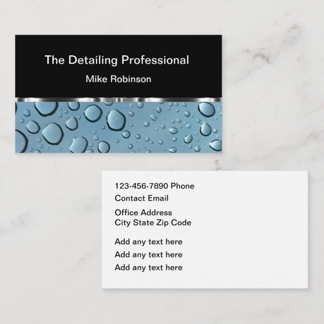 Classy Plumber Business Cards Template (Front/Back)