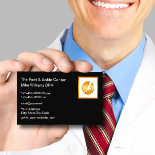 Classy Podiatrist Foot And Ankle Business Cards