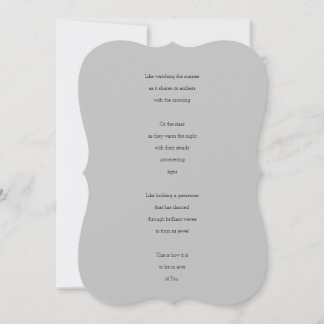 Classy Poem Greeting Card for Someone You Love