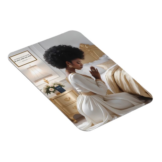 Classy Praying Mother 3" x 4"  Photo Magnet (Right Side)
