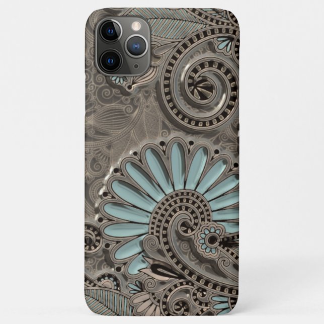 Classy Pretty Chic Damask Paisley Floral Pattern Case-Mate iPhone Case (Back)
