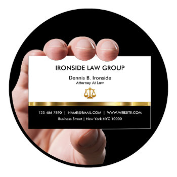 Classy Professional Attorney Business Card by Luckyturtle at Zazzle