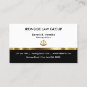 Classy Professional Attorney Business Card (Front)