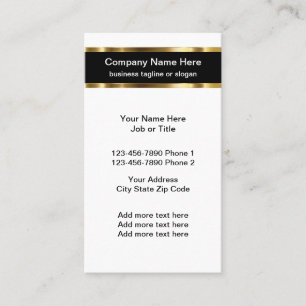 Classy Professional Business Card Template