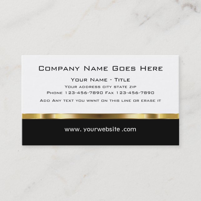 Classy Professional Businesscards Business Card (Front)
