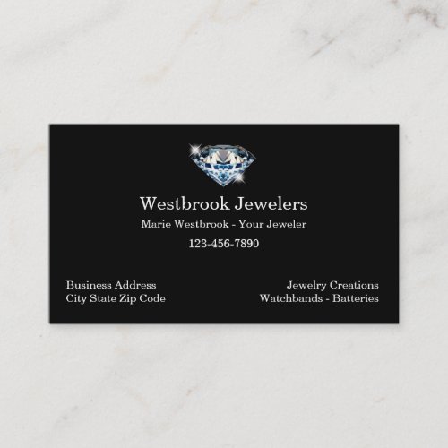 Classy Professional Jeweler Business Card