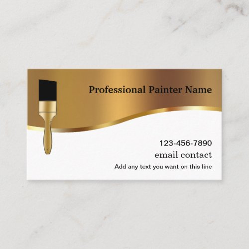 Classy Professional Painter Business Cards