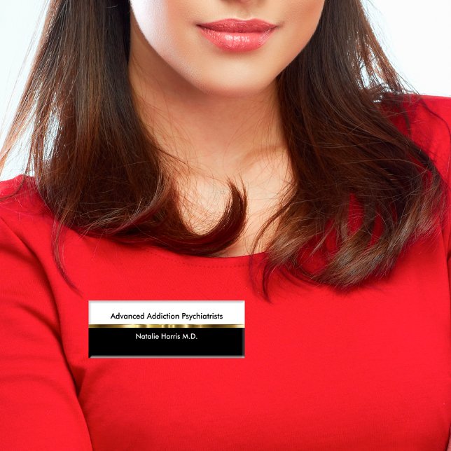 Classy Psychiatrist Name Tag (Creator Uploaded)