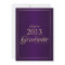 Classy Purple and Gold 2013 Graduate Invitation
