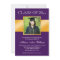 Classy Purple Gold Photo Graduation Announcement