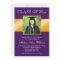 Classy Purple Gold Photo Graduation Announcement