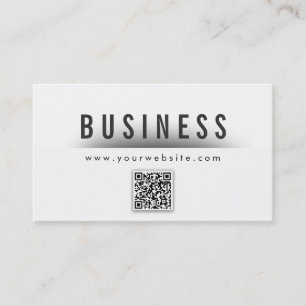 Classy QR Code Plastic Surgeon Business Card