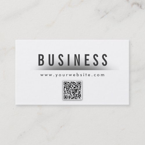 Classy QR Code Plastic Surgeon Business Card