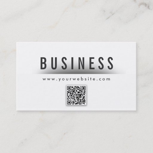 Customizable Classy QR Code Plastic Surgeon Business Card