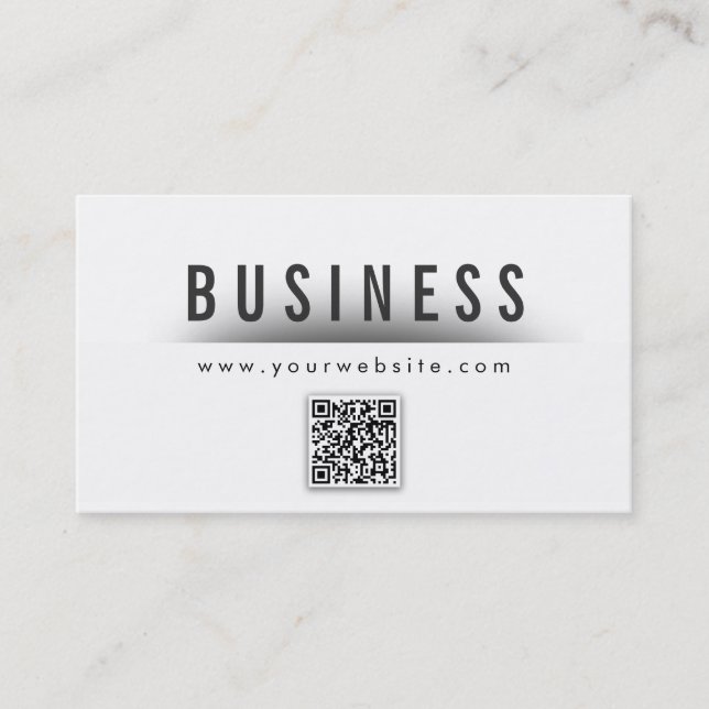Classy QR Code Wine Tasting Business Card (Front)