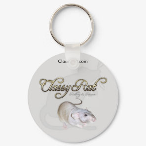Classy Rat Rattery & Rescue Fancy Exotic Pet Rat Keychain