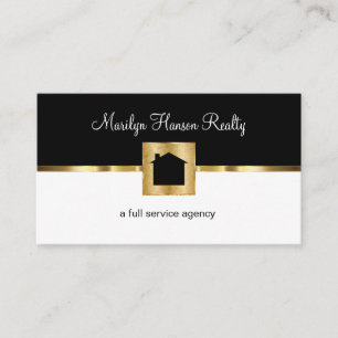 Classy Real Estate Agency Business Card