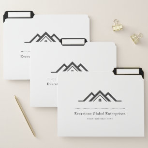 Classy Real Estate Agent Business File Folder