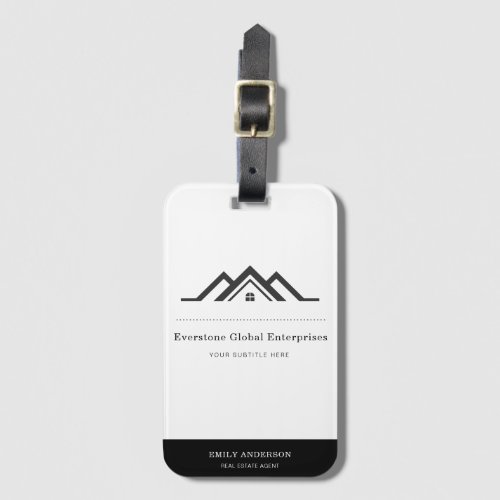 Classy Real Estate Agent Business Luggage Tag