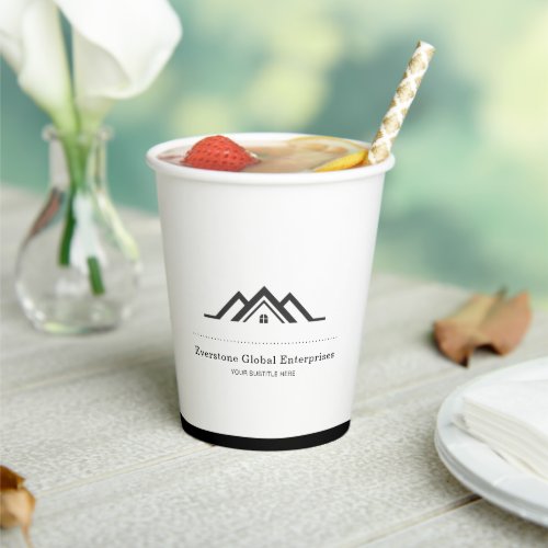 Classy Real Estate Agent Business  Paper Cups
