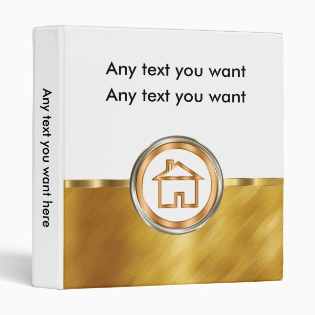 Classy Real Estate Binder (Front/Spine)