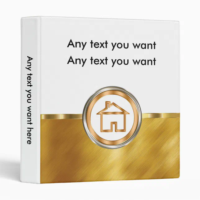 Classy Real Estate Binder Zazzle