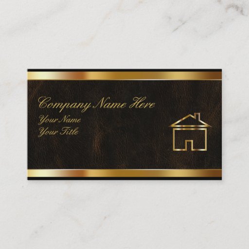 Customizable Classy Real Estate Business Cards
