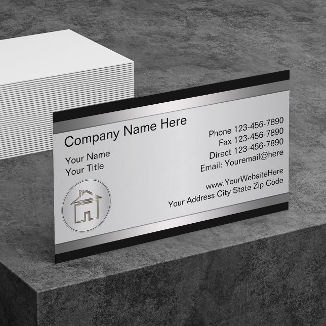 Classy Real Estate Business Cards (Creator Uploaded)