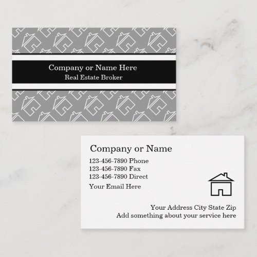 Classy Real Estate Business Cards