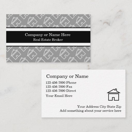 Customizable Classy Real Estate Business Cards