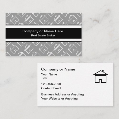 Classy Real Estate Business Cards Design