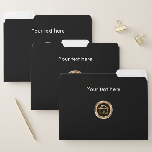 Classy Real Estate File Folders