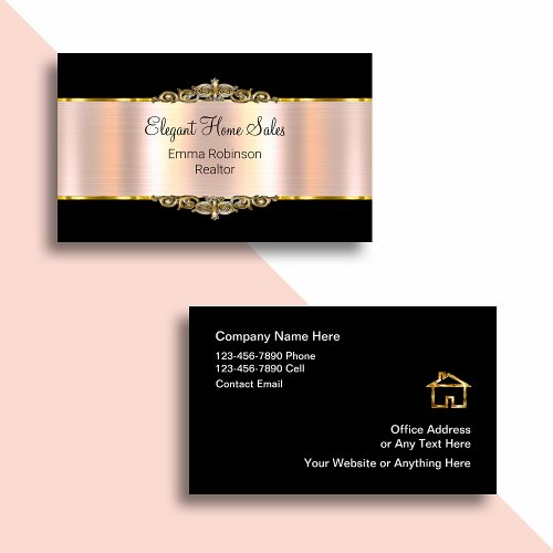 Classy Real Estate Luxury Business Cards