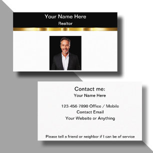 Classy Real Estate Photo Business Profile Cards 