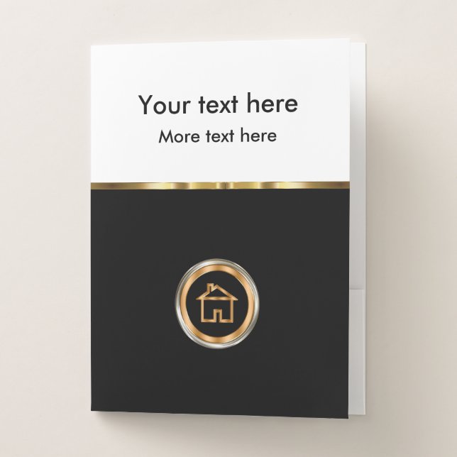 Classy Real Estate Presentation Folders (Front)