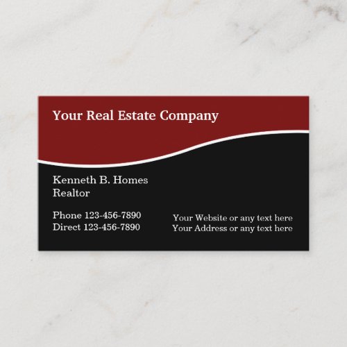 Classy Real Estate Professional Business Card