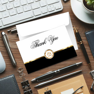Classy Real Estate Thank You Notecards