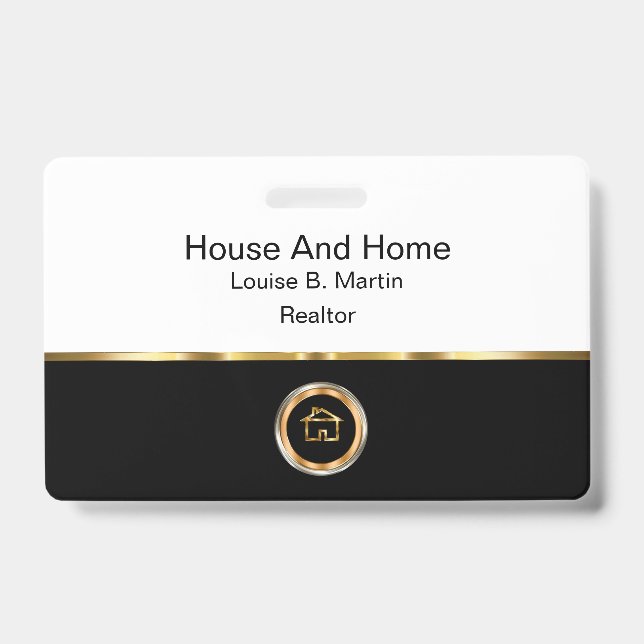 Classy Real Estate Theme Badge (Front)