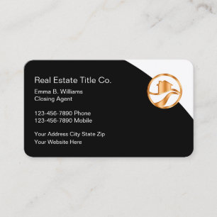 Classy Real Estate Theme Business Cards