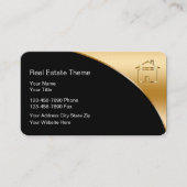 Classy Real Estate Theme Business Cards (Front)