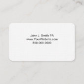 Classy Real Estate Theme Business Cards (Back)