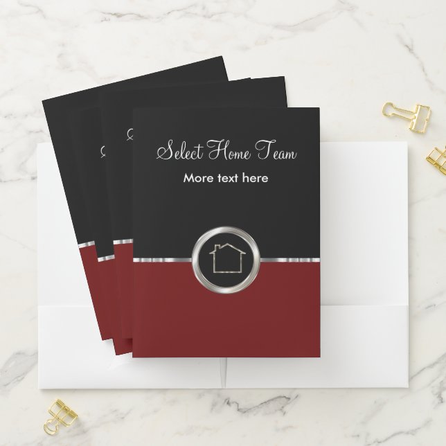 Classy Real Estate Theme Presentation Folders (In Situ)