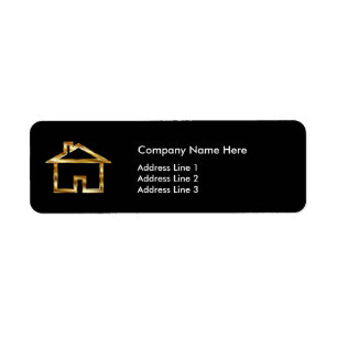 Classy Real Estate Theme Return Address Labels