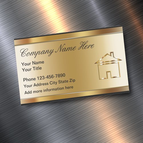Classy Realtor Business Card Magnets