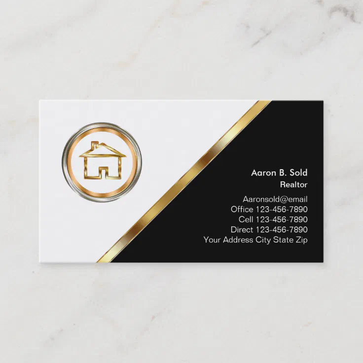 Classy Realtor Business Cards | Zazzle