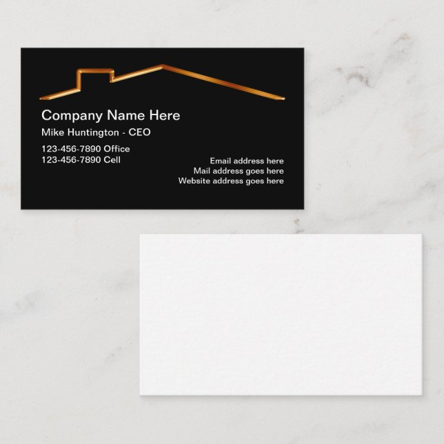 Classy Realtor or Home Services Business Card (Front/Back)